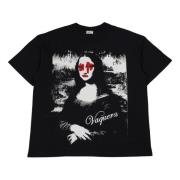 Vaquera Mona Lisa Diamond Grafisk T-shirt Black, Dam