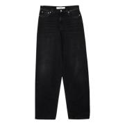 Séfr Svarta Wide Cut Denim Jeans Gray, Herr