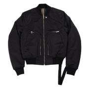 Rick Owens Svart Bauhaus Flight Bomberjacka Black, Herr