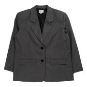 Gestuz Melange blazer med stil 10909398/100494 Gray, Dam