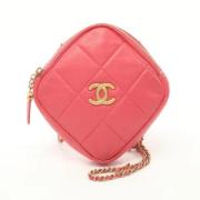 Chanel Vintage Pre-owned Laeder crossbodyvskor Pink, Dam