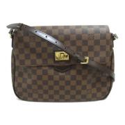 Louis Vuitton Vintage Pre-owned Canvas crossbodyvskor Brown, Dam