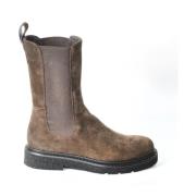 Guglielmo Rotta Eleganta Ankelboots i Brun Mocka Brown, Dam