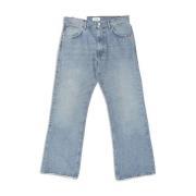 Amish Bootcut Denim Jeans med Fickor Blue, Herr