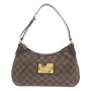 Louis Vuitton Vintage Pre-owned Canvas axelremsvskor Brown, Dam