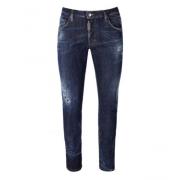 Dsquared2 Klassiska Denim Jeans med Fem Fickor Blue, Herr