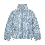 Octopus Denim Puff Jacka Celeste Blue, Herr