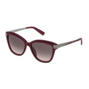 Trussardi Röda Acetat Dam Solglasögon Red, Dam