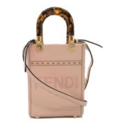 Fendi Vintage Pre-owned Laeder handvskor Beige, Dam