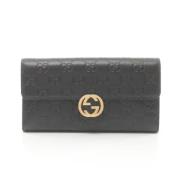 Gucci Vintage Pre-owned Laeder plnbcker Black, Dam