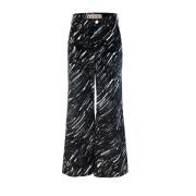 Marni Svarta Denimbyxor med Crayon Print Black, Dam