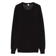 TotêMe Klassisk Crew-Neck Stickad Tröja Black, Dam