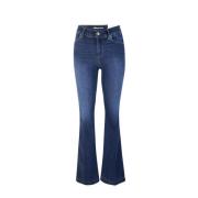 Liu Jo Blå Flare Denim Jeans Blue, Dam