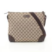 Gucci Vintage Pre-owned Canvas gucci-vskor Beige, Dam