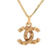 Chanel Vintage Pre-owned Metall chanel-smycken Yellow, Dam