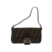 Fendi Vintage Pre-owned Canvas fendi-vskor Brown, Dam