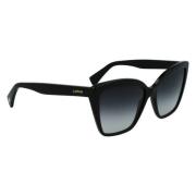 Lanvin Svart Acetat Dam Solglasögon Black, Dam