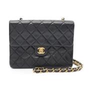 Chanel Vintage Pre-owned Laeder axelremsvskor Black, Dam