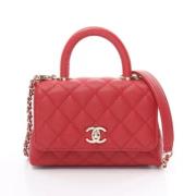 Chanel Vintage Pre-owned Laeder handvskor Red, Dam