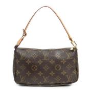 Louis Vuitton Vintage Pre-owned Canvas handvskor Brown, Dam