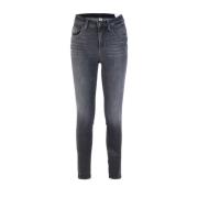 Liu Jo Högmidjade skinny denim jeans Gray, Dam