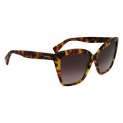 Lanvin Brun Acetat Dam Solglasögon Brown, Dam