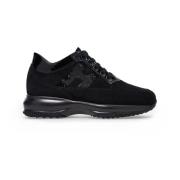 Hogan Interaktiva Svarta Mocka Sneakers Black, Dam