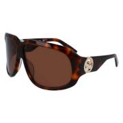 Longchamp Brun Acetat Dam Solglasögon Brown, Dam