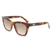 Longchamp Brun Acetat Dam Solglasögon Brown, Dam