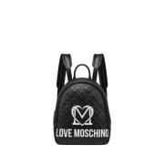 Moschino Elegant Svart Ryggsäck Black, Dam