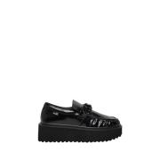 Moschino Svarta Läder Elegant Dam Sandaler Black, Dam