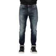 Dondup Mörk denim morot jeans stretch Blue, Herr