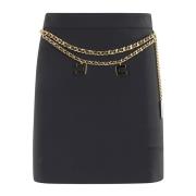 Elisabetta Franchi Kort Kjol Black, Dam