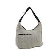 Prada Vintage Pre-owned Canvas prada-vskor Gray, Dam