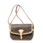 Louis Vuitton Vintage Pre-owned Canvas axelremsvskor Brown, Dam