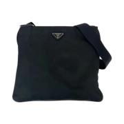 Prada Vintage Pre-owned Canvas prada-vskor Black, Dam