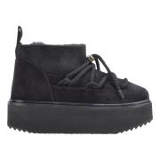 Inuikii Svart Classic Low Platform Sneaker Black, Dam