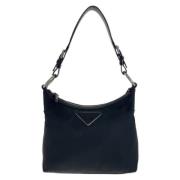 Prada Vintage Pre-owned Canvas crossbodyvskor Black, Dam