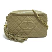 Chanel Vintage Pre-owned Laeder handvskor Beige, Dam