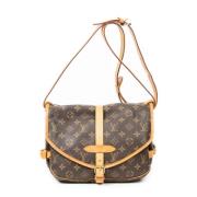 Louis Vuitton Vintage Pre-owned Tyg louis-vuitton-vskor Brown, Dam