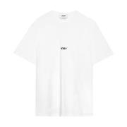 Msgm Bomull T-shirt i 01C stil White, Herr