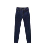 Desigual Blå Skinny Jeans med Dragkedja Blue, Dam