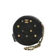 Chanel Vintage Pre-owned Tyg chanel-vskor Black, Dam