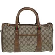 Gucci Vintage Pre-owned Laeder resvskor Beige, Dam