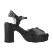 Nerogiardini Elegant High Heel Sandals Black, Dam