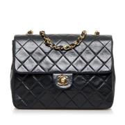 Chanel Vintage Pre-owned Laeder crossbodyvskor Black, Dam