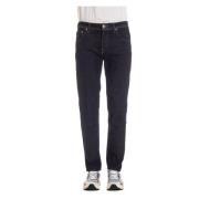 Jacob Cohën Mörk Tvätt Slim Fit Jeans Blue, Herr