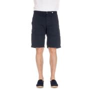 Myths Blå Bomull Bermuda Shorts Ares Blue, Herr