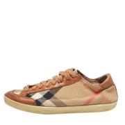 Burberry Vintage Pre-owned Canvas sneakers Brown, Dam