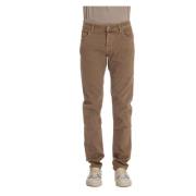 Jacob Cohën Lyxig Denim Jeans Nick Fit Beige, Herr